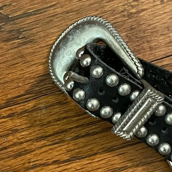 Studded boot strap belt harness studs black I’m pretty sure it’s leather - Picture 6 of 10